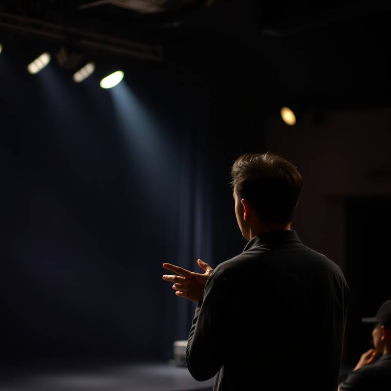 Schauspieler bei der Probe